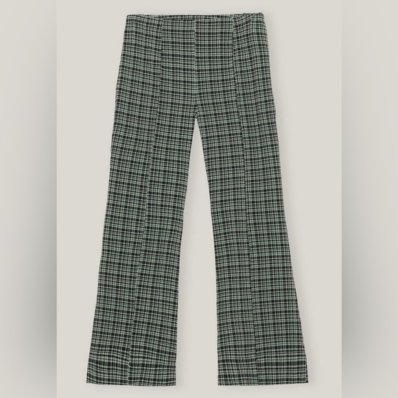 [ganni] NWT 2pc seersucker halter top and kick flare pants set - Picture 10 of 16